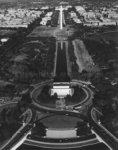Lincoln Memorial, Washington Monument, Capitol Building, Washington DC, 1995. USA South. copyright photographer Marilyn Bridges.